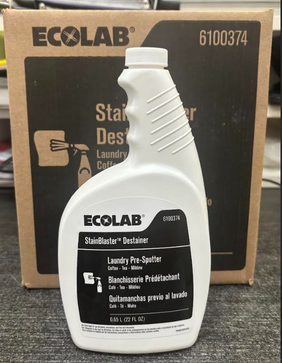 ECOLAB Stain BLASTER DESTAINER 6100374 LAUNDRY PRE-SPOTTER 22 FL oz EA