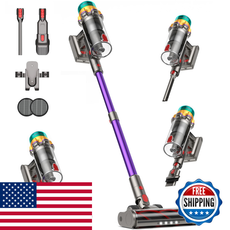 Rennboes Cordless Vacuum Cleaner 55Kpa 650W 65Mins Extra-Large Dust Cup