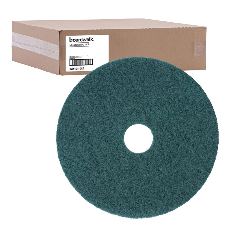Heavy Duty Green Utility Sponge Scrubbing Pad for Rotary Machines 175-600 RPM gallery