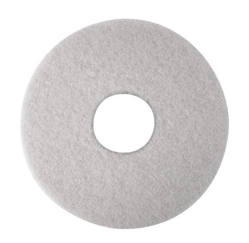 3M Super Polish Pad 4100 13″ 5/Case White, New, Open/Damaged Box