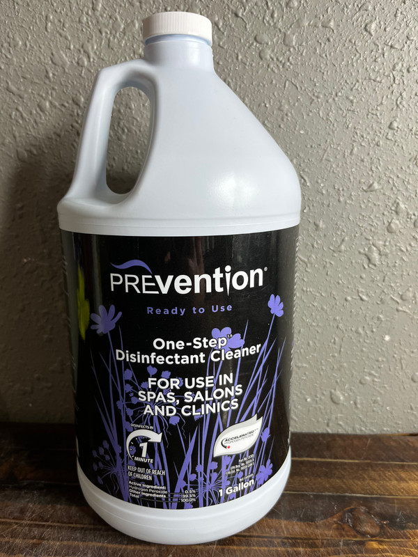 Prevention One Step Disinfectant Cleaner Ready to Use 1 Gallon Spa Salon Clinic