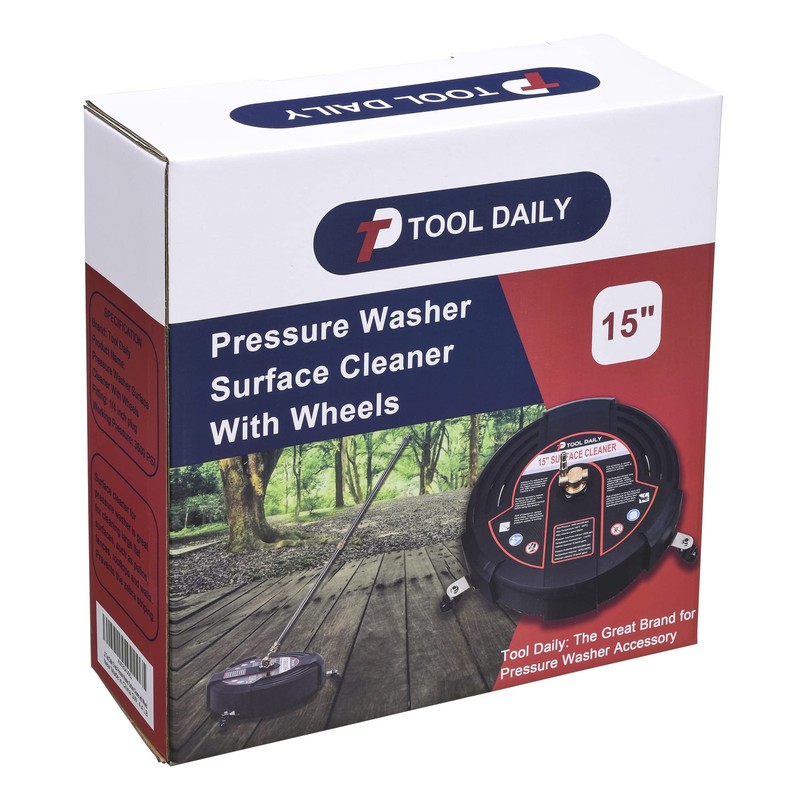 Tool Daily 15 Inch Pressure Washer Surface Cleaner with 3 15 Inch, Black gallery