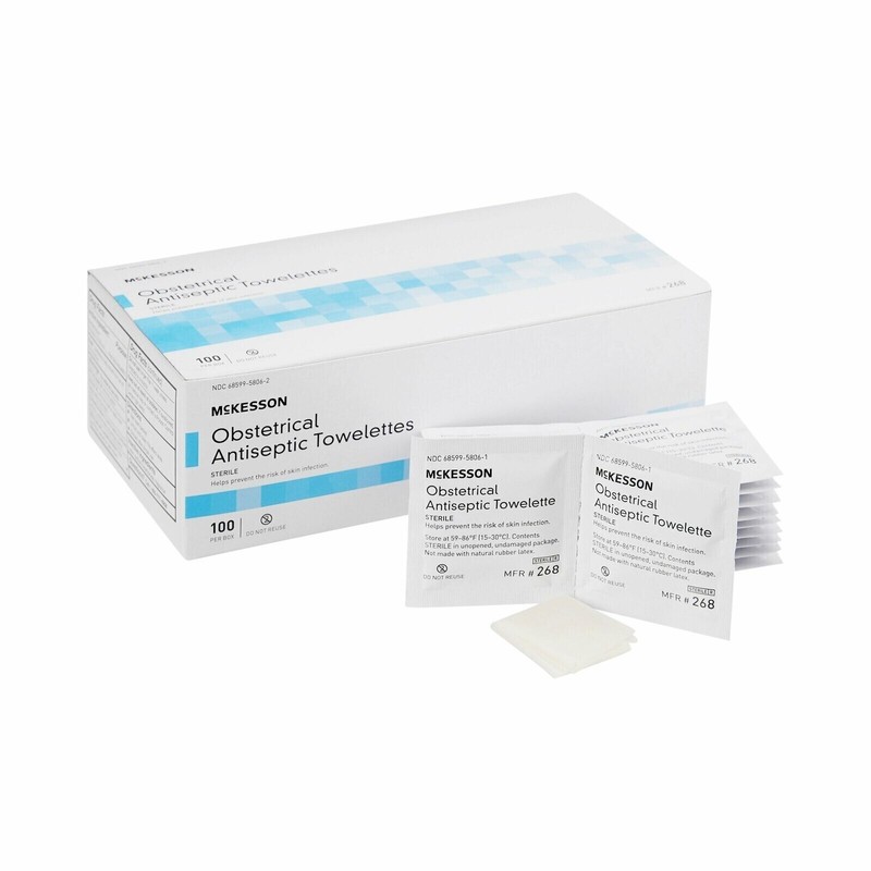 MCK-Obstetrical Wipe McKesson Individual Packet BZK (Benzalkonium Chloride)