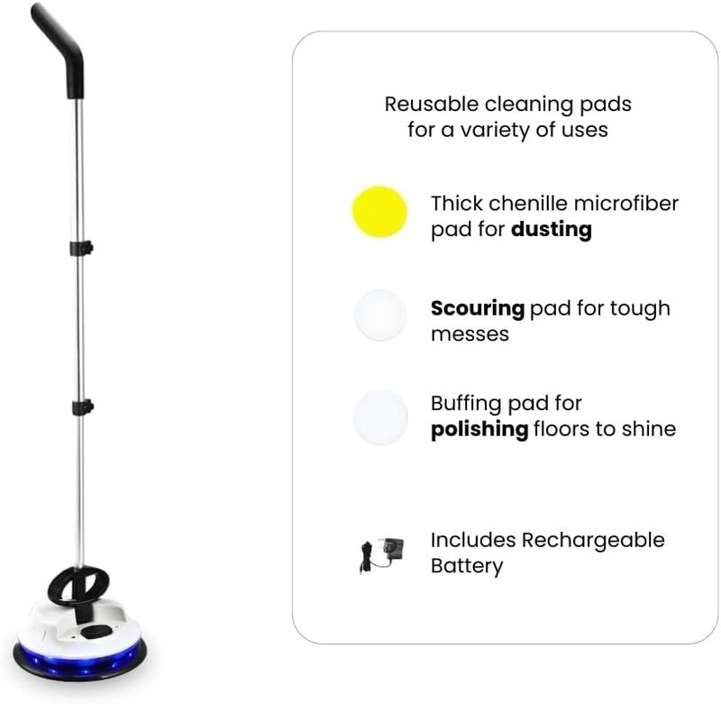 Floor Cleaner Machine Electric Polisher Scrubber Burnisher Buffer gallery