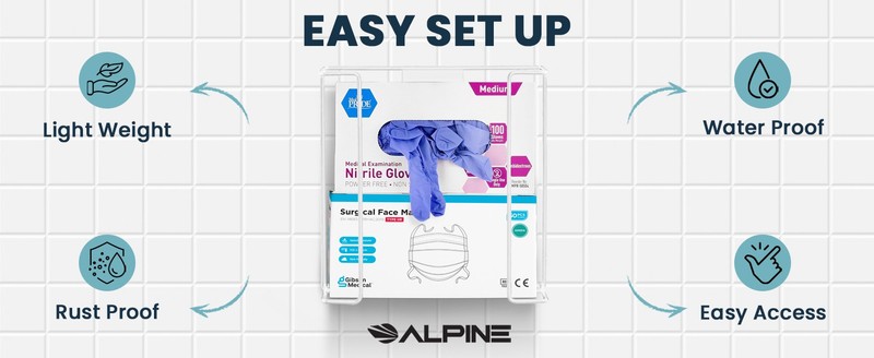 Alpine Glove Holder for Wall Mount - Latex Glove Holder Wire Glove gallery