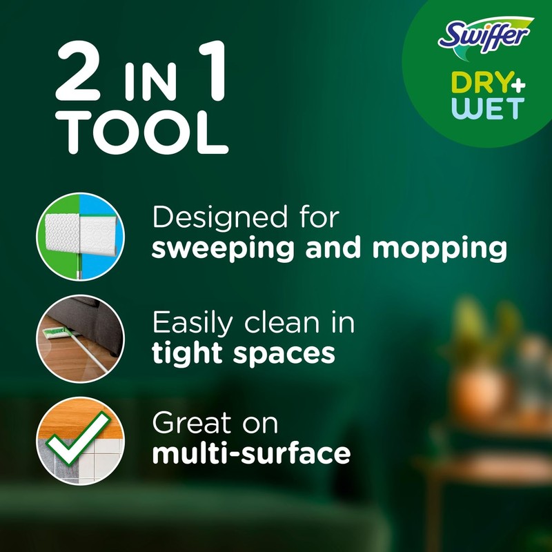 Swiffer Sweeper 2-in-1 Mops for Floor Cleaning, Dry 20 Piece Set, Multicolor gallery