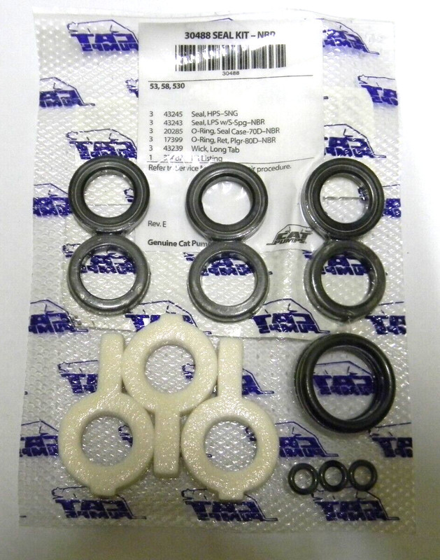OEM Cat Pump 30488 Seal Kit for 53, 53, and 530 Pressure Washer Pumps