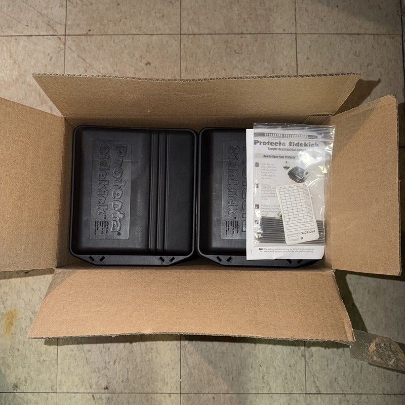 6 Protecta Sidekick Rat / Mouse Rodent Control Baiting Station Tamper Proof Box gallery