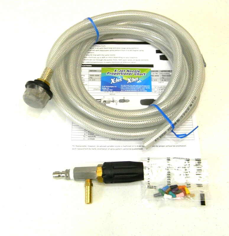 X-JET M5 Variable Long Range Nozzle #13 Kit 3000 – 4000 PSI 4-4.5 GPM XJet X Jet