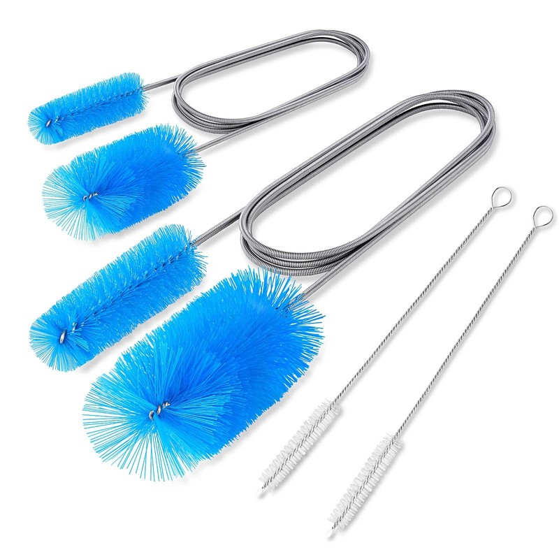 SARDVISA Flexible Long Drain Brush Tool with Large Double Upgrade, Blue