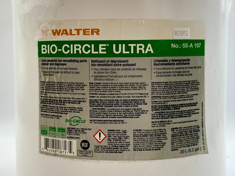 Walter Cleaner and Degreaser Solution for Industrial Parts 5.2 gal 55-A 107 gallery