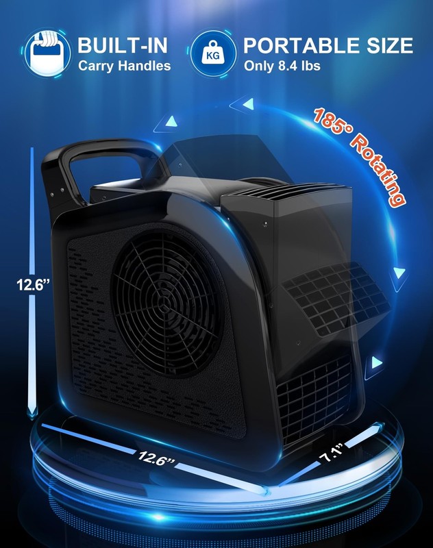 Air Mover Blower Fan - High Velocity Utility Fan for Drying, Cooling, Ventila... gallery