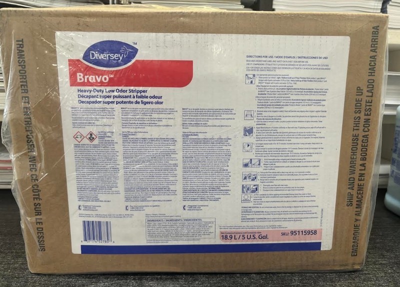 Diversey Bravo Heavy Duty Low Odor Stripper, 5 gal Container Size