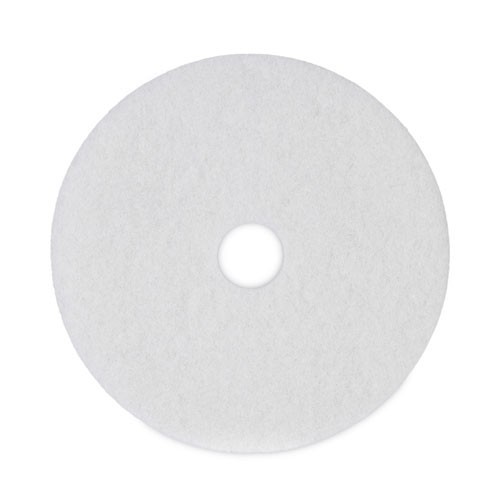 Boardwalk 4019WHI Polishing Floor Pads, 19″ Diameter, White, 5/Carton