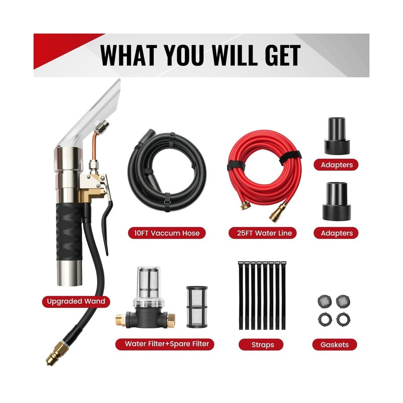 Extractor Attachment Kit for Shop Vac, Extractor Kit with Wand Hose Adapter F... gallery