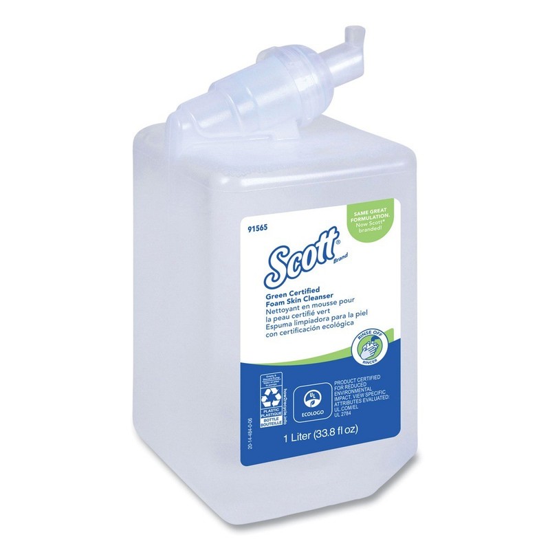 Scott 91565 1000 ml Bottle Essential Green Cert Foam Skin Cleanser - Neutral New