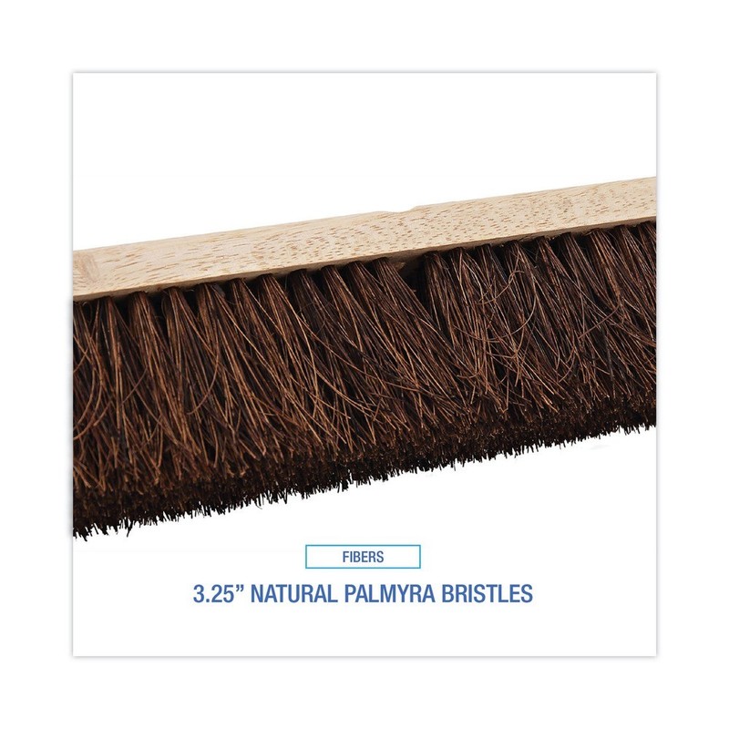 Boardwalk 20118 18 in. Brush 3.25 in. Natural Palmyra Bristles Brush Head New gallery