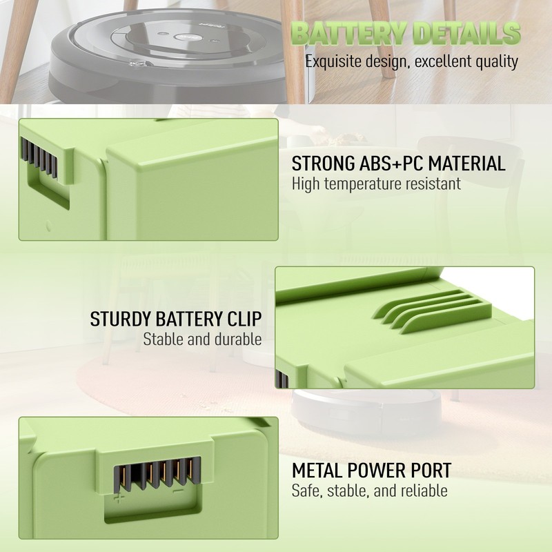 5.0Ah For iRobot Roomba Battery i7 i7+ 7150 7550 3150 3550 i4 i4+ i7158 i7550 🔋 gallery
