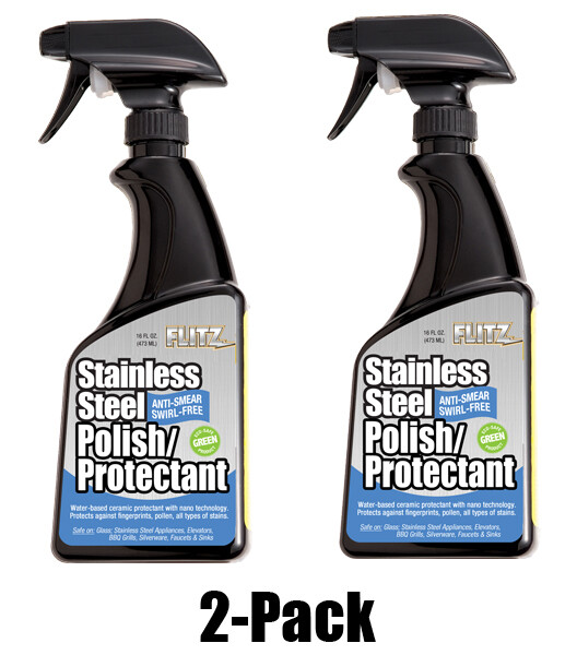 FLITZ Stainless Steel Polish & Protectant TWO PACK SS01306 (SEE VIDEO)