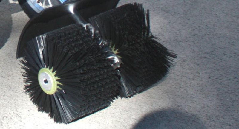WALK BEHIND 52CC GAS POWER BROOM SNOW ARTIFICIAL GRASS SWEEPER CLEANER gallery