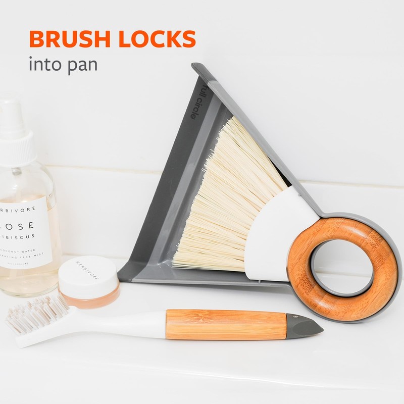 Full Circle Tiny Team Mini Compact Brush Dustpan Set Portable Handheld Broom gallery