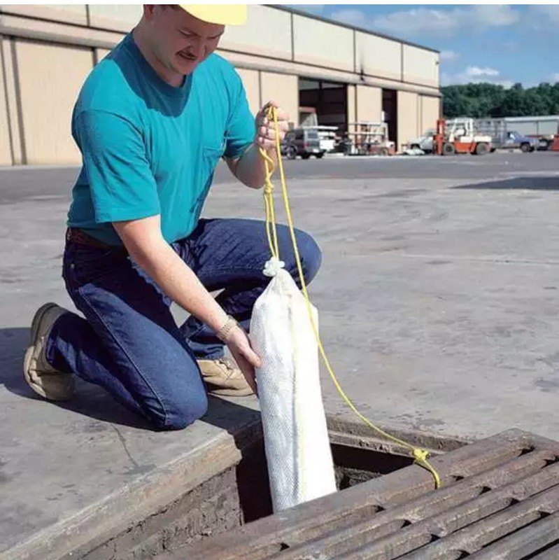 Pig SKM413 Sorbents, 20 Gal, Oil Absorbed, White, Polypropylene*FAST FREE SHIP* gallery