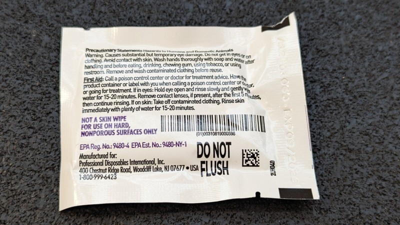 2 x PDI Super Sani-Cloth Large Disinfecting Wipes, 5" x 8" (H04082) - 50/Box New gallery