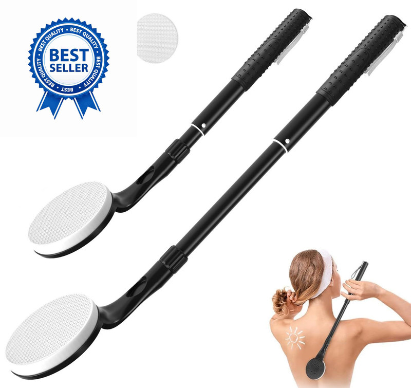Lotion Applicator for Back, 25.7'' Long Handle Back Applicator, Black