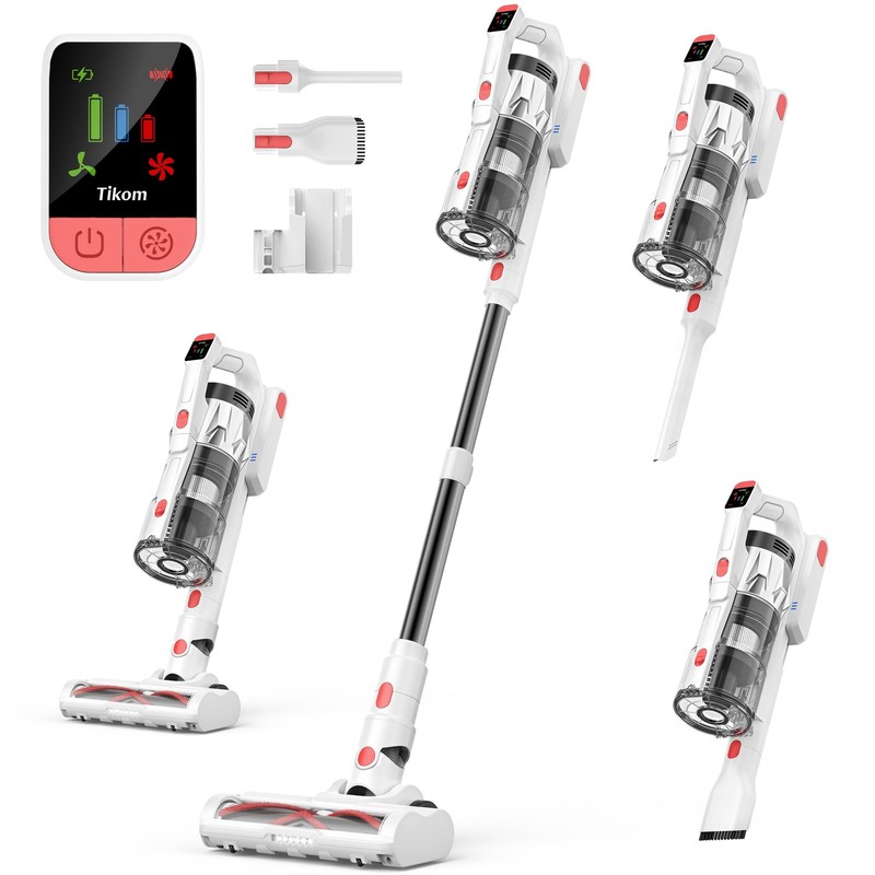 Tikom V750 Cordless Vacuum Cleaner 45000Pa 500W Anti-Tangle Pet Hair Hard Floor