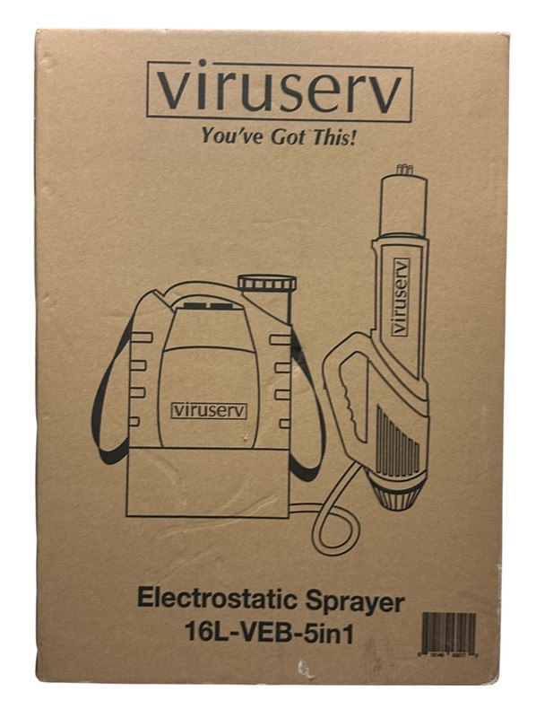 Viruserv Electrostatic Backpack Sprayer Commercial Sanitizer Kit 16L-VEB-5in1 gallery