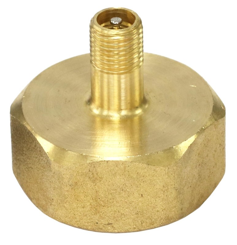 Tire Inflation Schrader Valve to Garden Hose and Outdoor 3/4 inch, Brass
