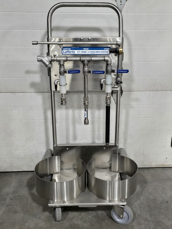 Lafferty Portable 517 Sanitize/Rinse/LC Foam Hose Drop Station 915828 Cart