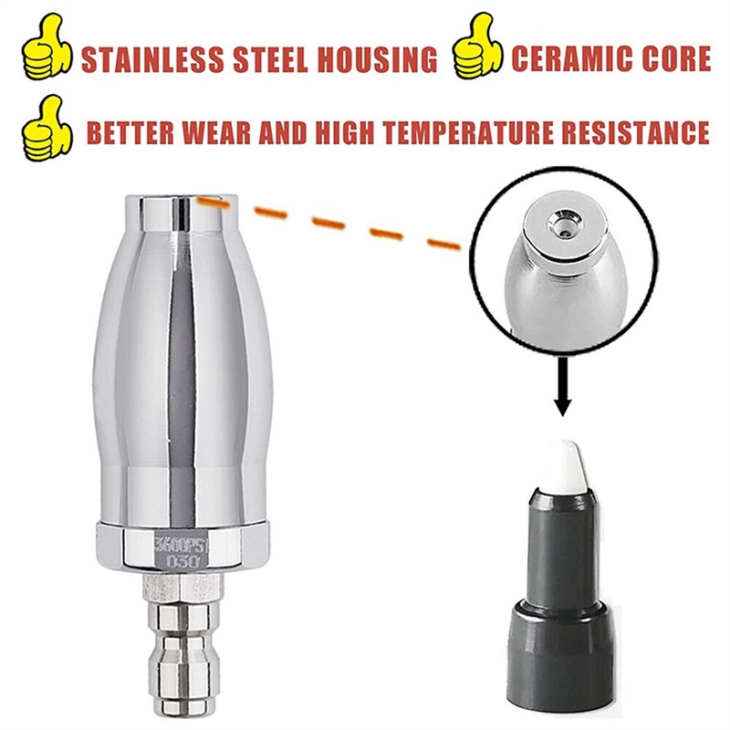 3600 PSI Turbo Nozzle for Pressure Washer Rotating Nozzle 1/4 Inch Quick Connect gallery