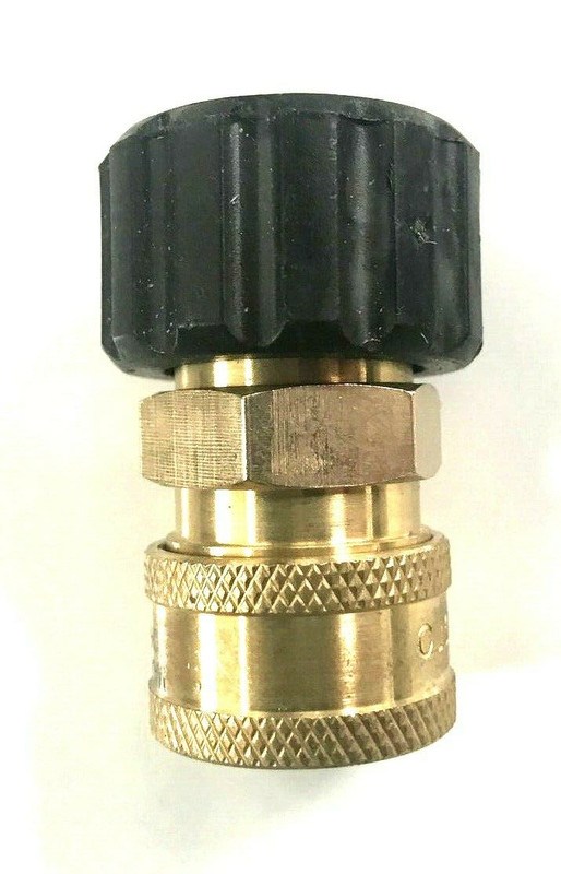 Female Twist M22 – 15mm X (Non Standard Size) 3/8 Coupler Adapter 4000 psi