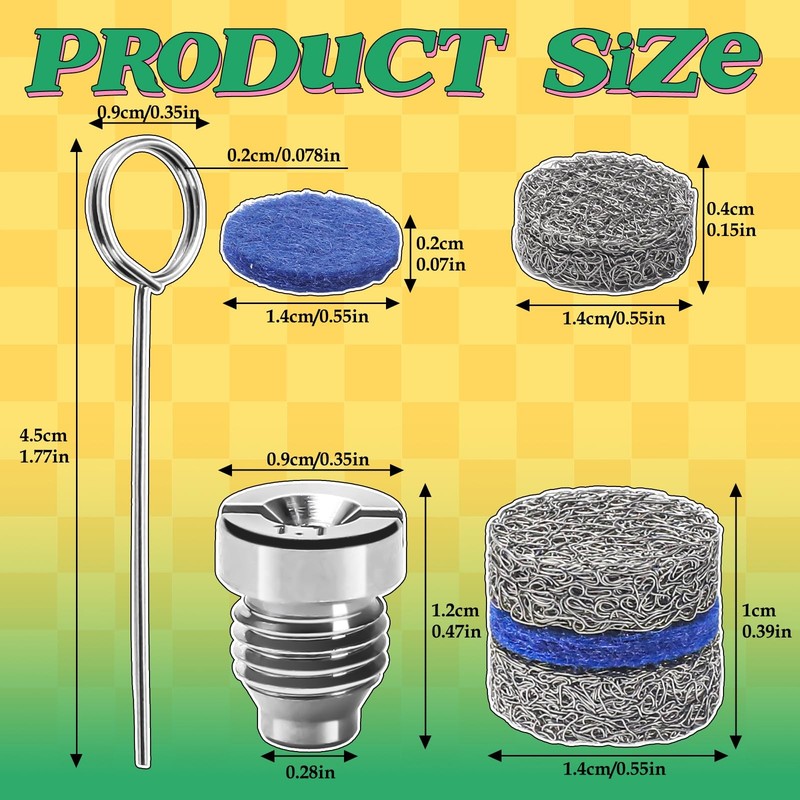 SEPLY 1.1 mm Orifice Foam Cannon Nozzle and Maker Meshes 2PACK, Silver gallery