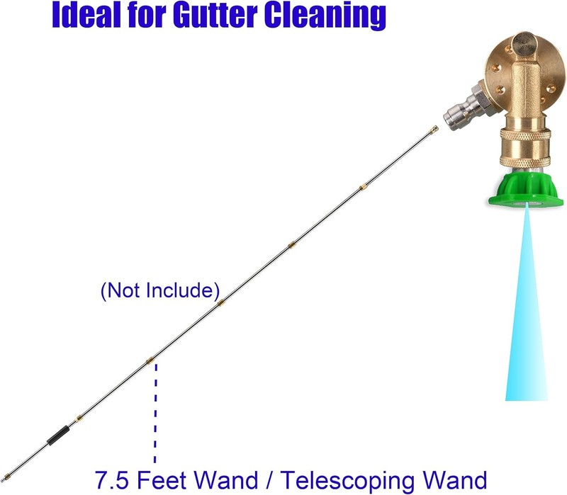 Tool Daily Pivoting Coupler for Pressure Washer Tips, Gutter Cleaner... gallery