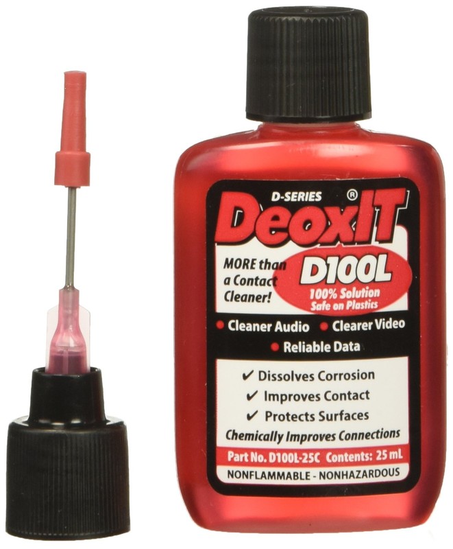 DeoxIT D100L-25C Precision Needle Applicator Contact Cleaner 25mL 1PC Pack