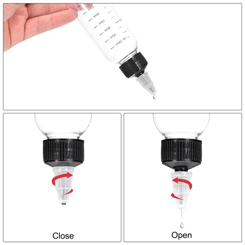 24 Pack Twist Top Cap 20/410 Black Dispensing Squeeze Bottles Replacements Caps gallery