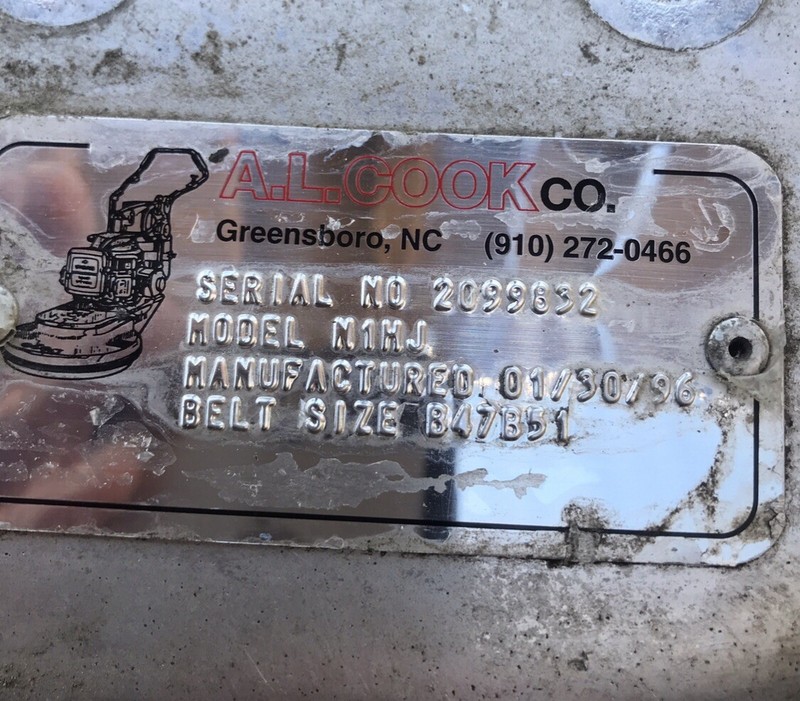 Use OEM Part Hobbs Hour Miter Assembly For A.L.Cook N1MJ 27” Propane Burnisher gallery