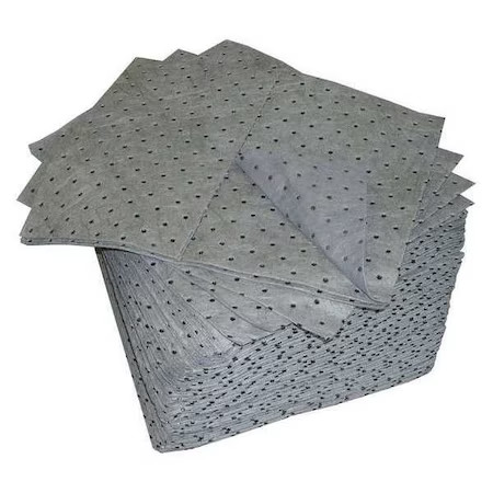 Oil-Dri L90530 Sorbent Pad, 23 Gal, 15 In X 19 In, Universal, Gray,