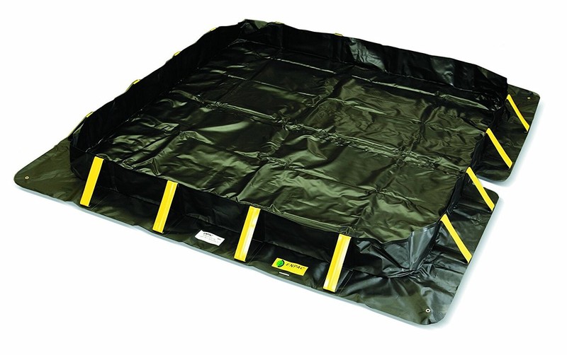 Enpac 4805-BK-SU Snap-Up Stinger Berm, 159 Gallon Spill Cap, 4’x8’x8″ OPEN BOX