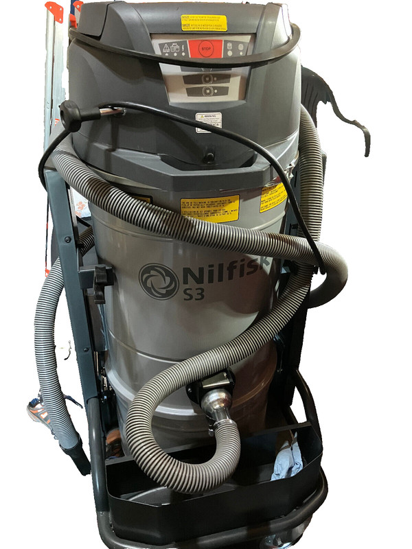 Nilfisk S3N1 #401 0300 477 Industrial, Shop Vacuum, 13 Gal, 270 Cfm, 3 Hp gallery