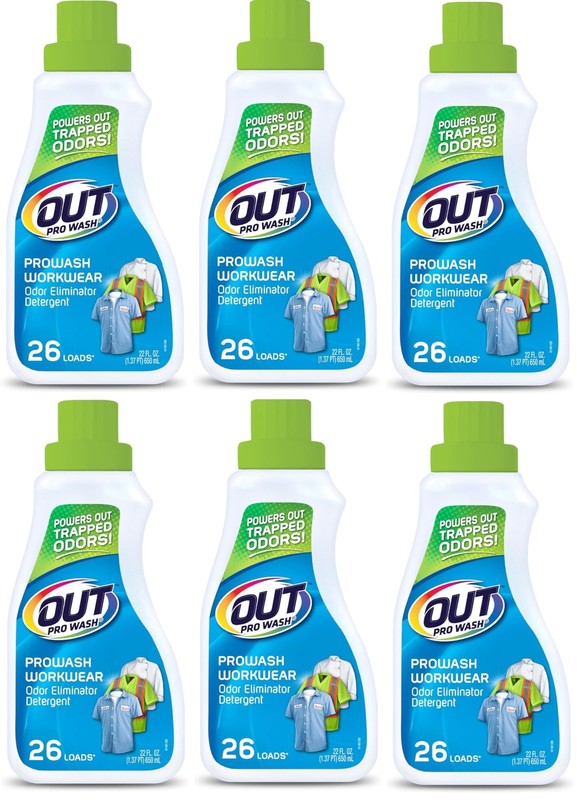 Out Prowash Workwear Stain Remover Laundry Detergent And Odor Eliminator For