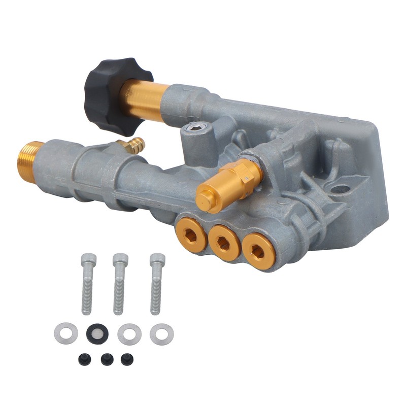 Pressure Washer Pump Manifold Kit 7108366 With Mounting Bolt Washer Pump Sliver gallery