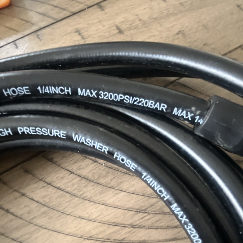 YAMATIC High Pressure Washer Hose 1/4 in 3200 PSI 220 BAR Black gallery