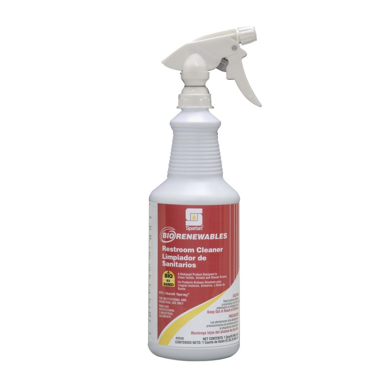 Case of 12 Spartan BioRenewables Restroom Cleaner – Qt.