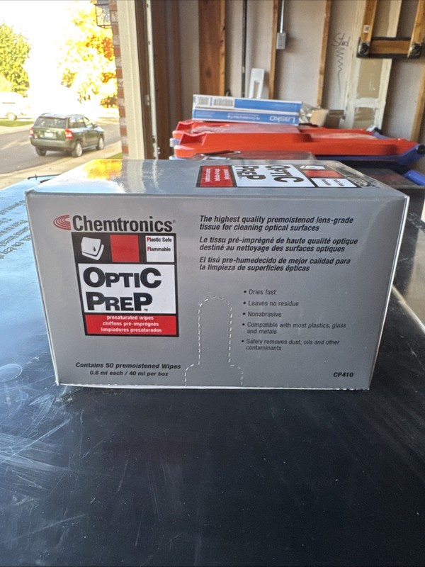 Chemtronics CP410 Optical Wipes, 8.25″ x 4″, 50-Pack, PK50