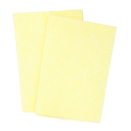 Hospeco N-F220qcy Rayon Open Weave Shop Towels 13" X 21", Yellow, Pk150