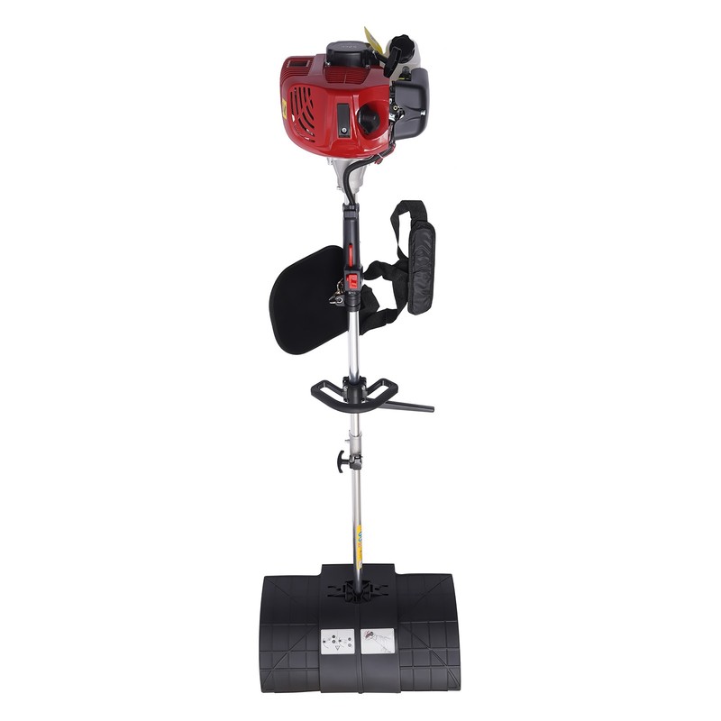 52cc Gas Power Hand Held Sweeper Broom Driveway Turf Artificial Grass Snow Clean gallery