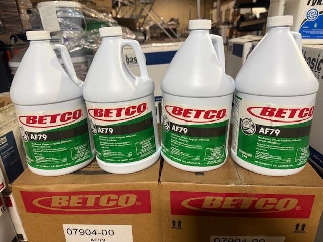 4GL Betco AF79 Disinfectant, Fungicide, Mildewstat, Deodorizer Bathroom Cleaner